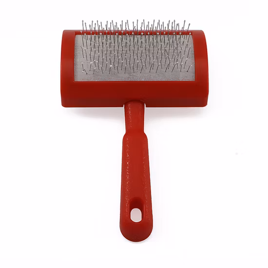 Factory Direct Seller Plastic Handle Extended Stainless Steel Pin Pet Hair Removal Brush Comb