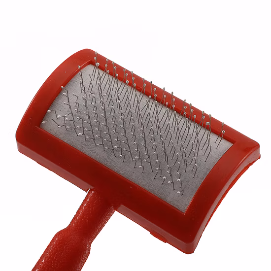 Factory Direct Seller Plastic Handle Extended Stainless Steel Pin Pet Hair Removal Brush Comb