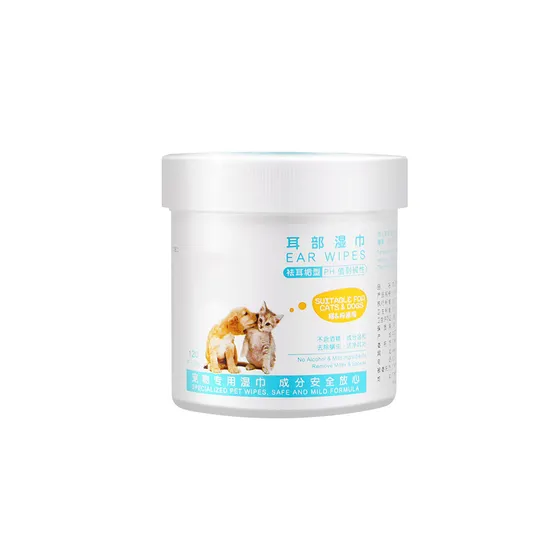 Cura della pulizia degli animali all'ingrosso Salviette umidificate Orecchie/Occhi Salviette umidificate Accessori per animali Prodotti per animali domestici