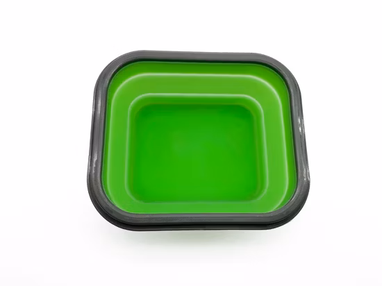 Ciotola per cani da compagnia in silicone durevole pieghevole da viaggio portatile da 250 ml per cibo e acqua