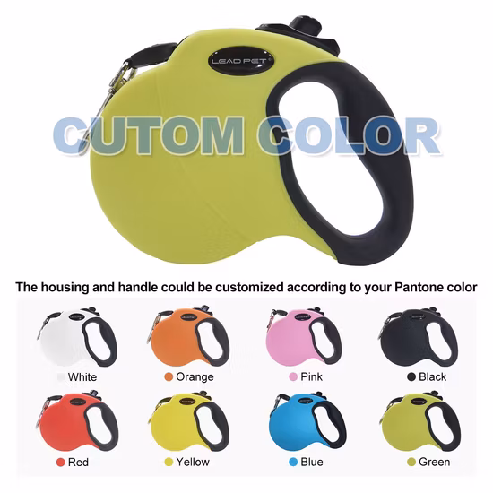 Guinzaglio per cani retrattile automatico in poliestere con stampa ossea all'ingrosso