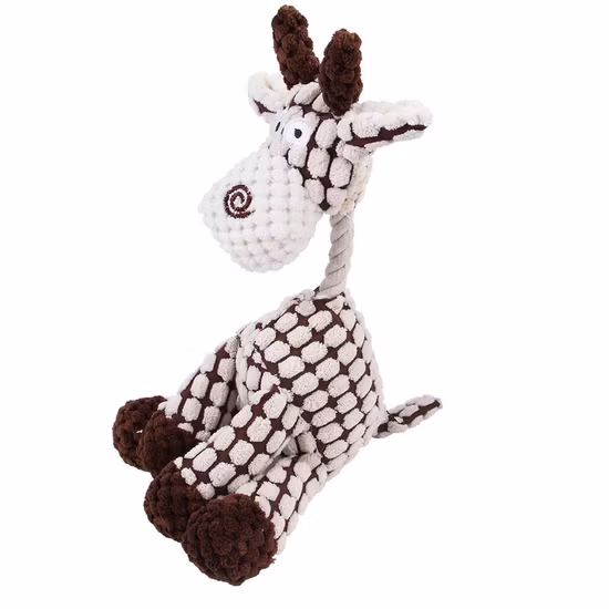 Rena Pet Dog Peluche da masticare Gioco interattivo stridulo Poli morbido ripieno